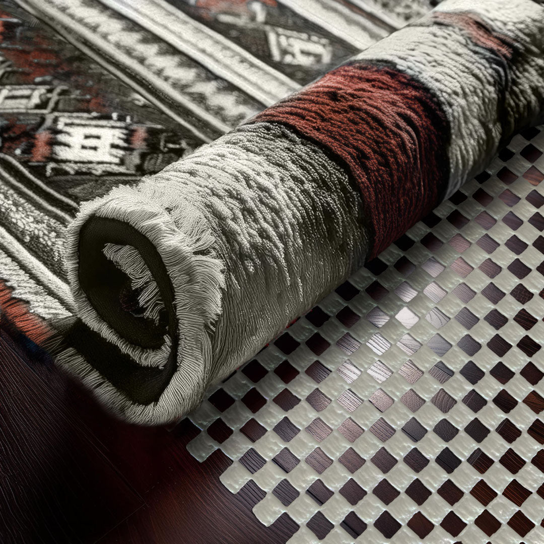 Non-Slip Rug Pad - PVC Foam - White