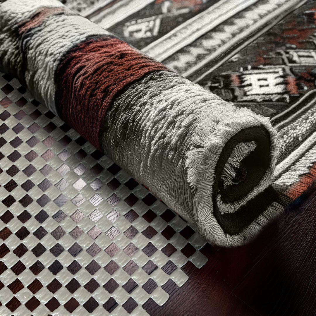 Non-Slip Rug Pad - PVC Foam - White