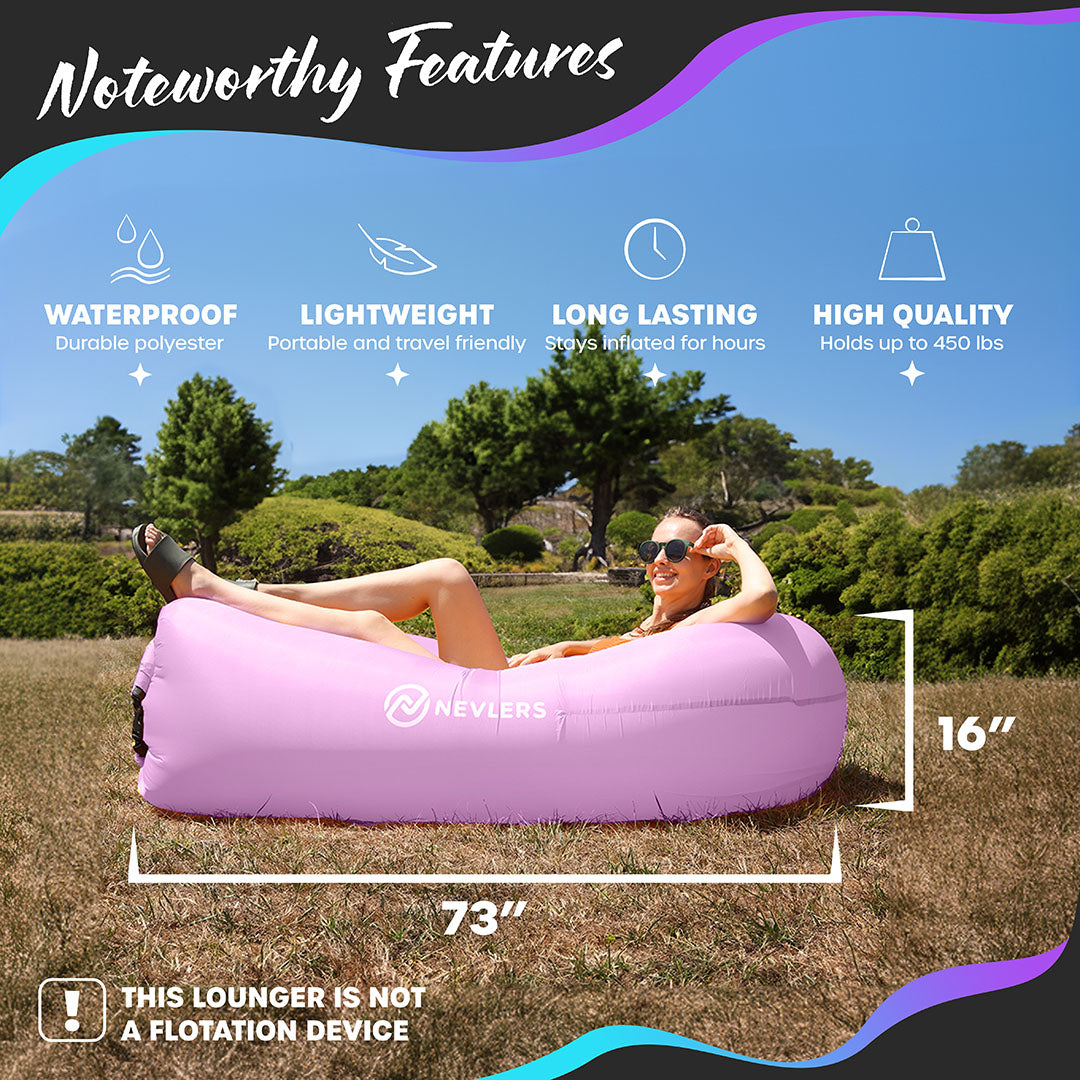 Inflatable Lounger - Lavender - 1 pack