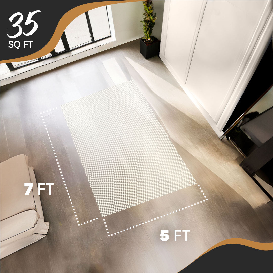 Non-Slip Rug Pad - PVC Foam - White