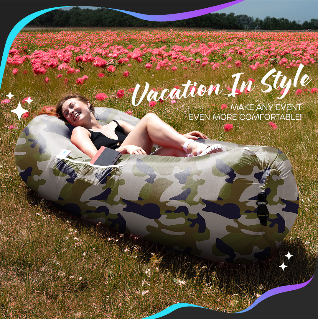 Inflatable Lounger - Camouflage - 1 Pack