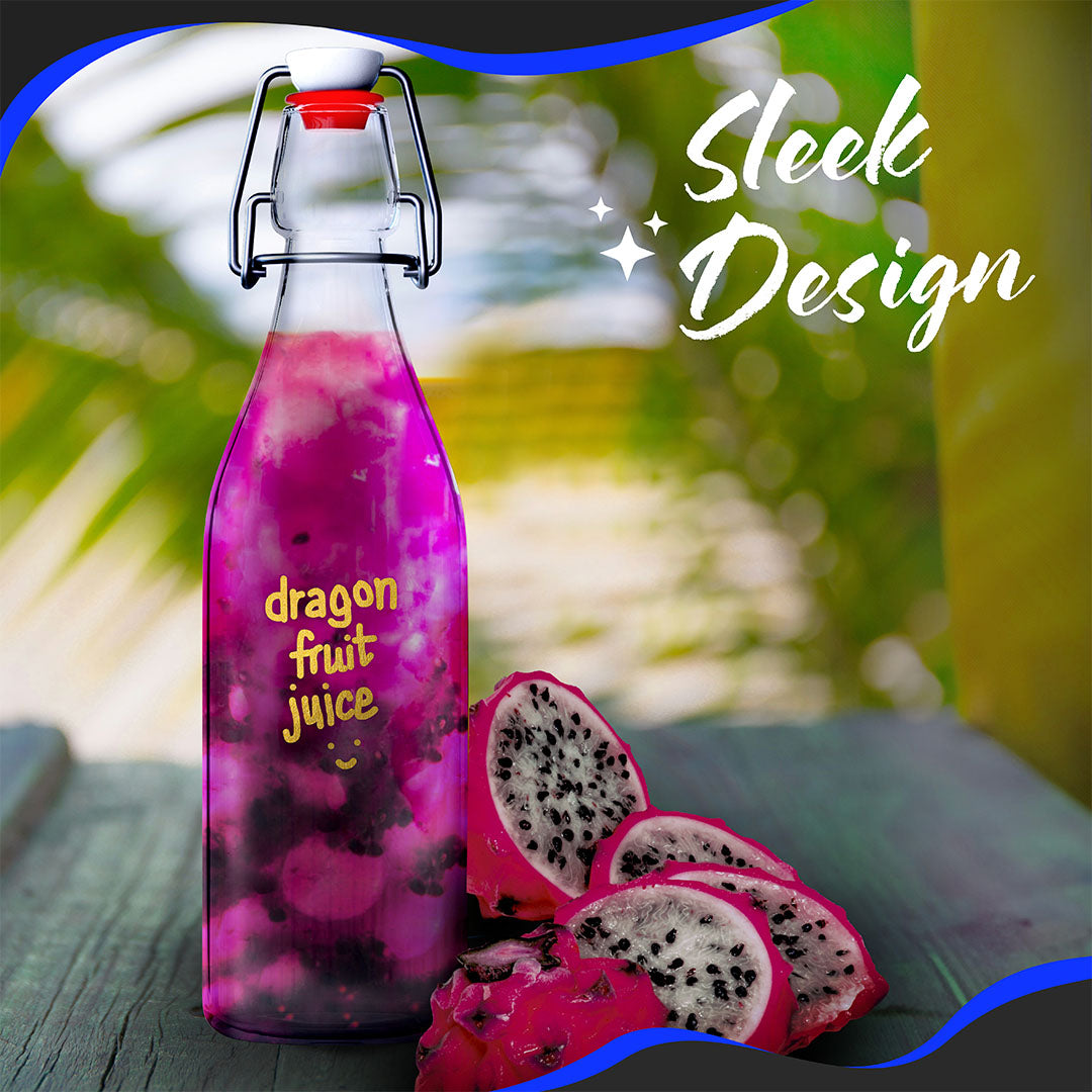 17  Oz. Swing Top Glass Bottles | Round Design