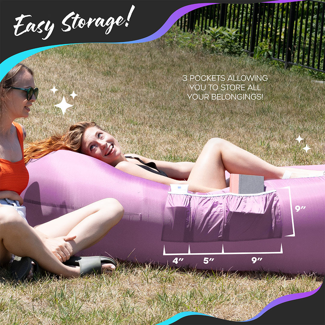 Inflatable Lounger - Lavender - 1 pack