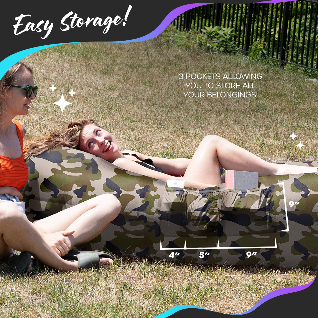 Inflatable Lounger - Camouflage - 1 Pack