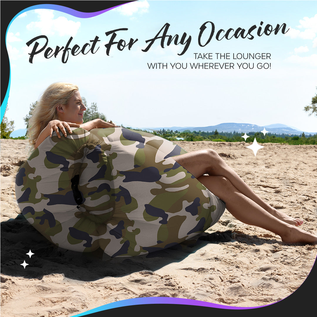 Inflatable Lounger - Camouflage - 1 Pack
