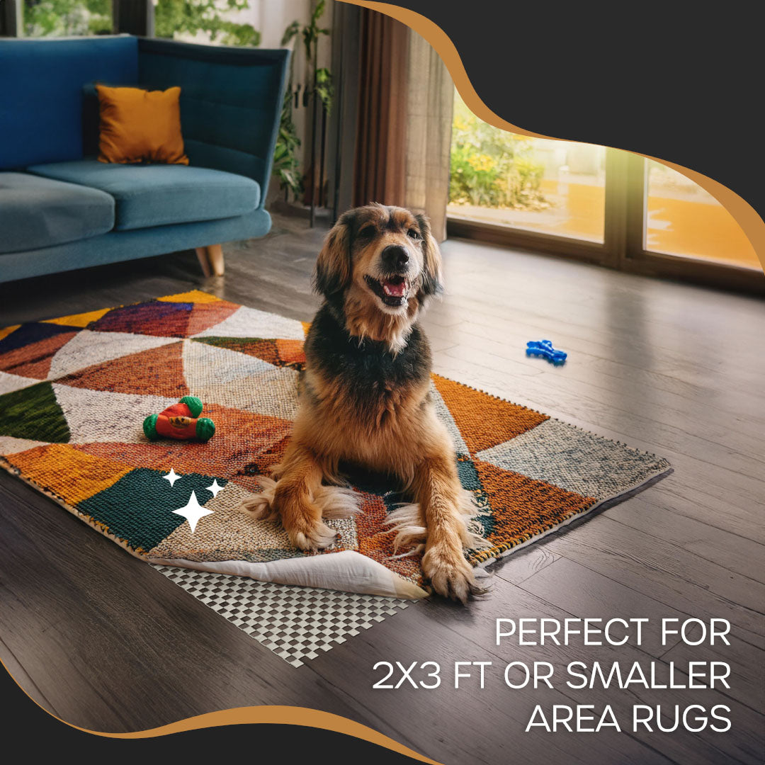 Non-Slip Rug Pad - PVC Foam - White