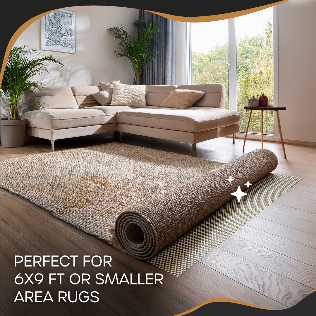 Non-Slip Rug Pad - PVC Foam - White