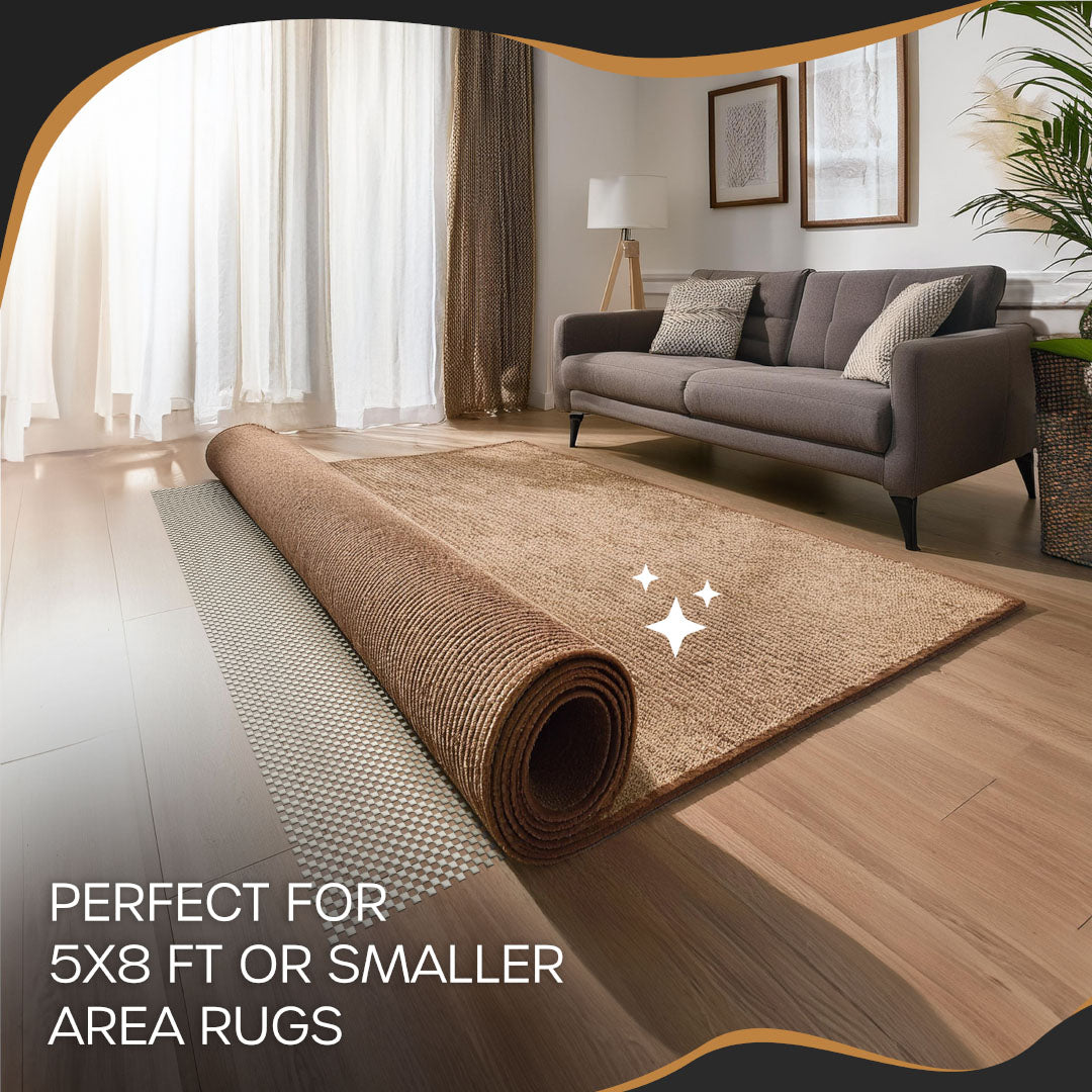 Non-Slip Rug Pad - PVC Foam - White