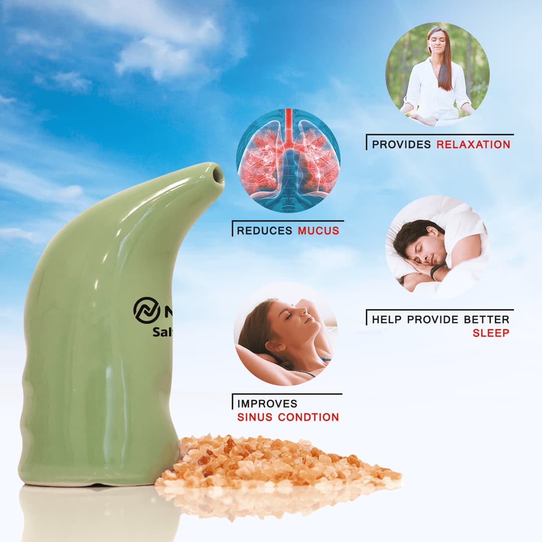 Himalayan Pink Salt Inhaler - Ceramic