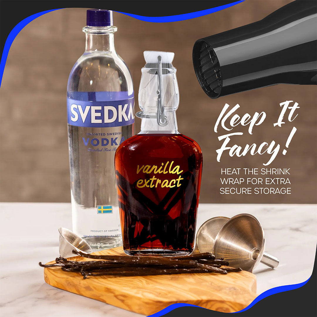 8.5 oz Swing Top Glass Flasks