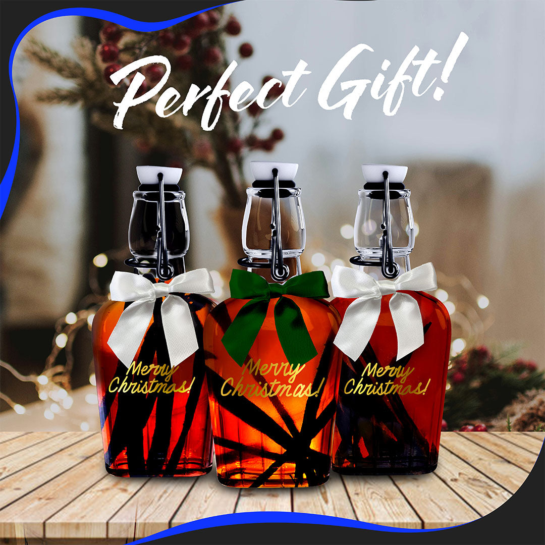 8.5 oz Swing Top Glass Flasks