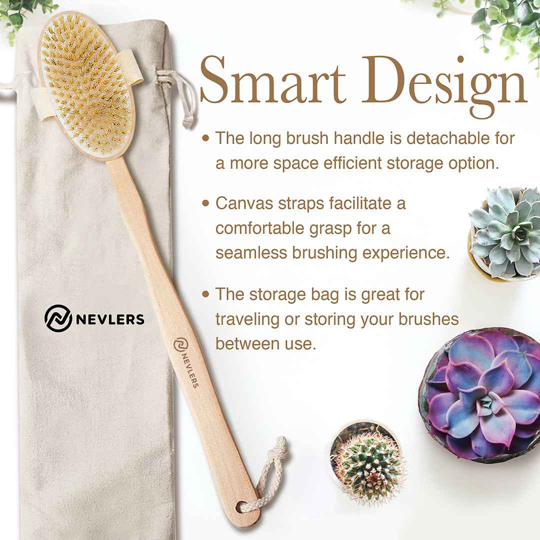 Boar Bristle Body Brush Set