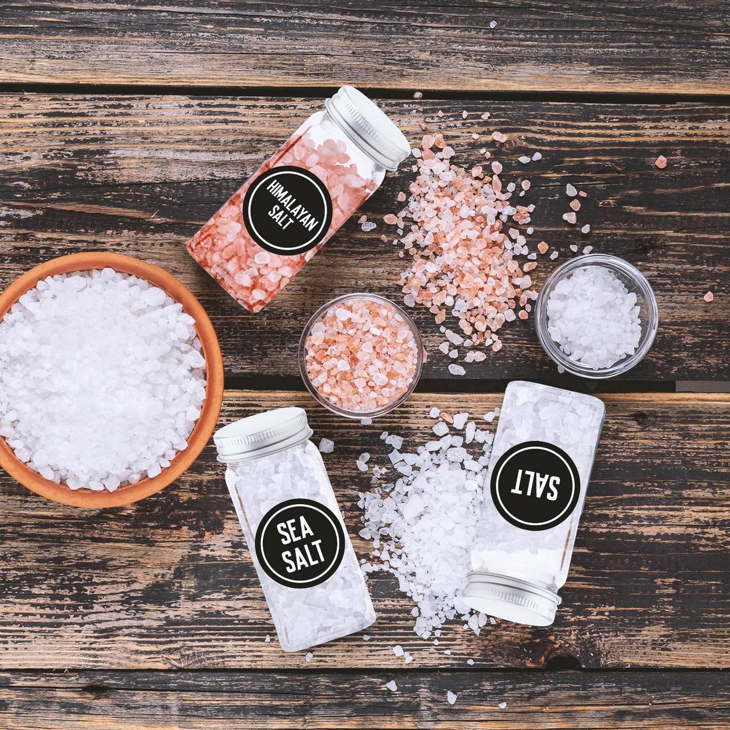 Glass Spice Jars - 4 Oz - 24 PCS