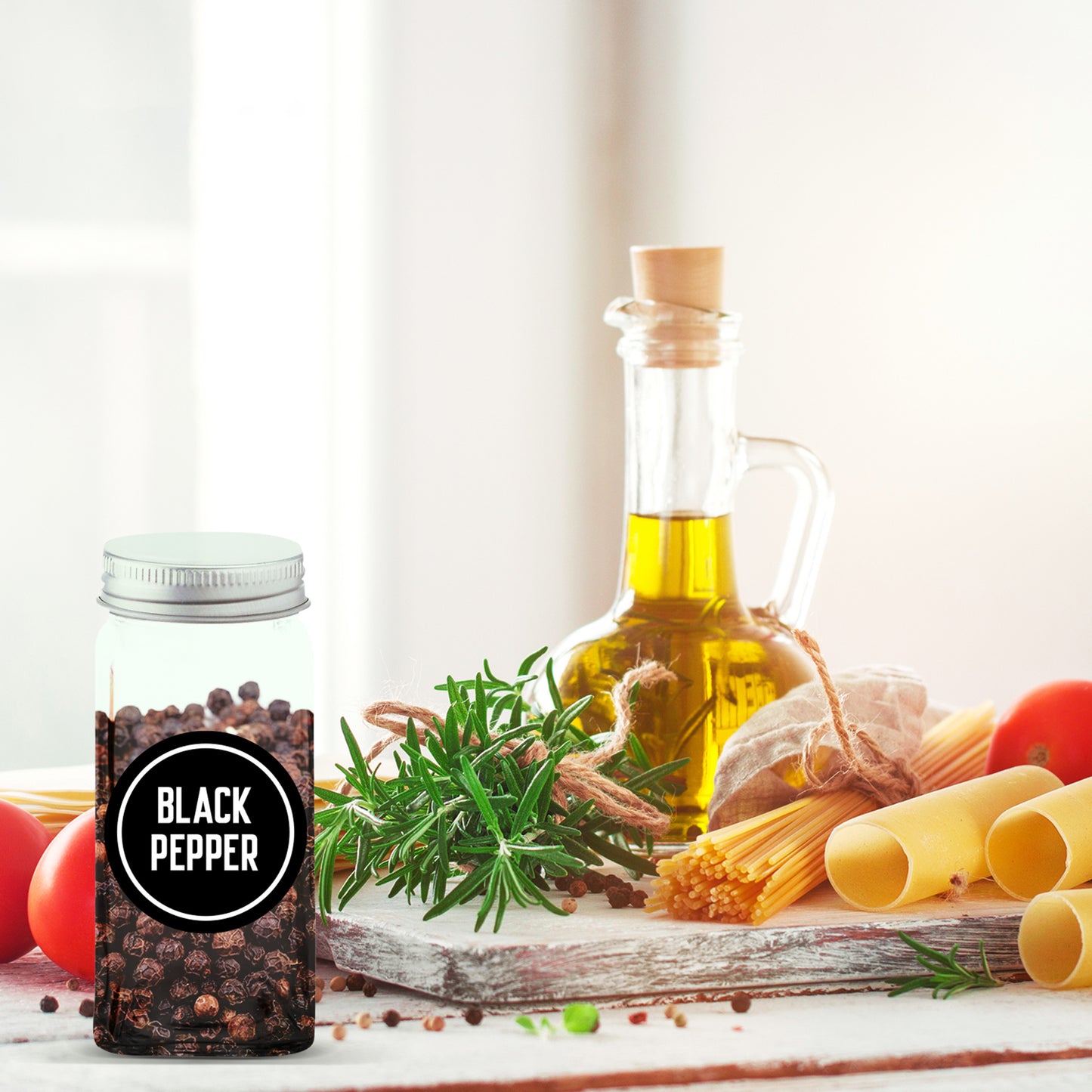 Glass Spice Jars - 4 Oz - 24 PCS