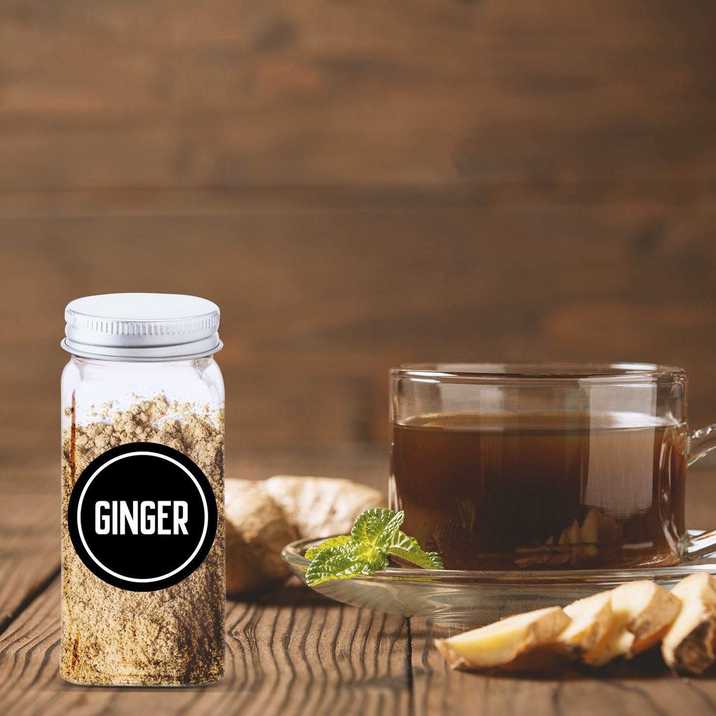 Glass Spice Jars - 4 Oz - 24 PCS