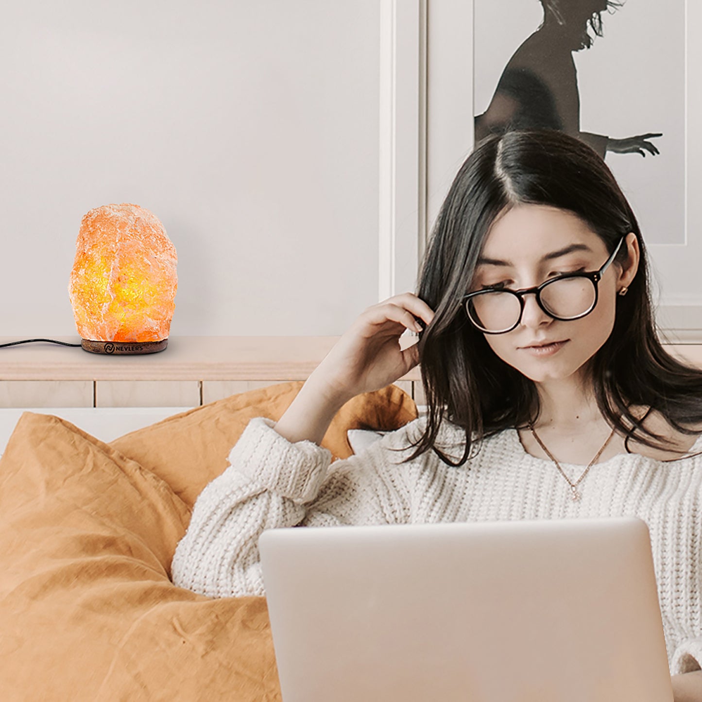 Himalayan Salt Lamp With Dimmer | Natural Shape - 3 Pack