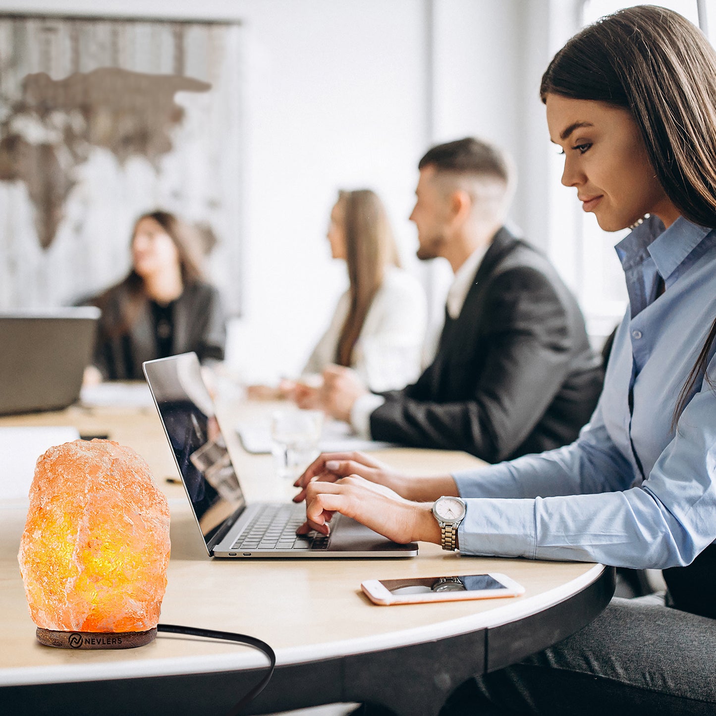 Himalayan Salt Lamp With Dimmer | Natural Shape - 3 Pack