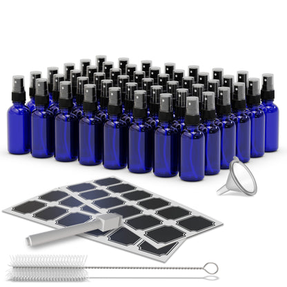 Cobalt Blue Glass Spray Bottles