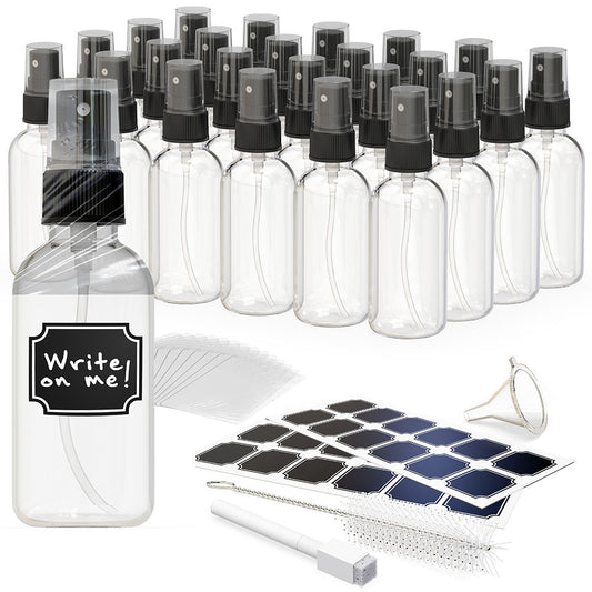 Clear Glass Spray Bottles - 2 Oz.
