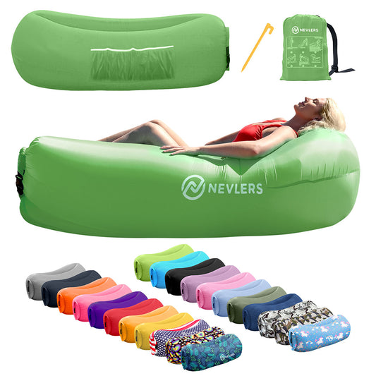 Inflatable Lounger - Green - 1 Pack