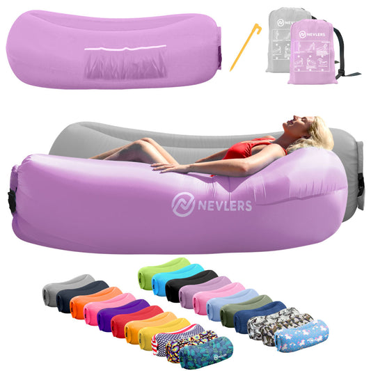 Inflatable Loungers - Lavender/Gray - 2 Pack