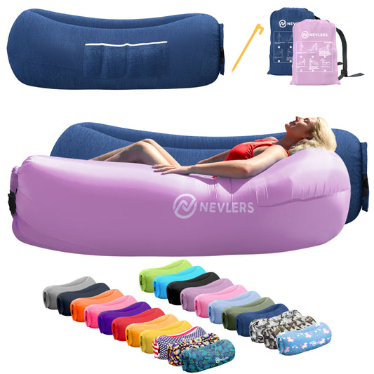 Inflatable Loungers -  Lavender/Jean - 2 Pack