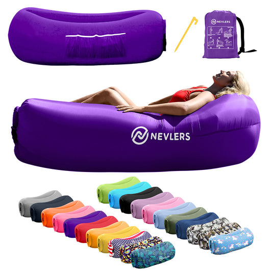 Inflatable Lounger - Purple - 1 Pack