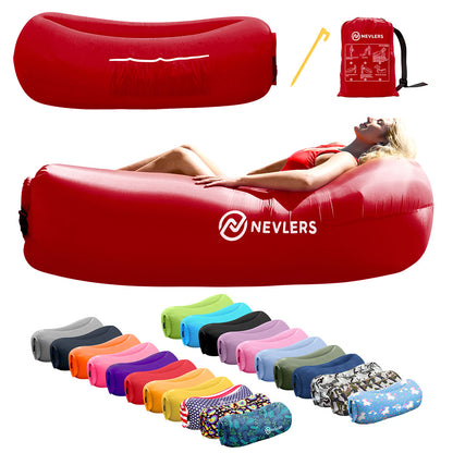 Inflatable Lounger - Red - 1 Pack