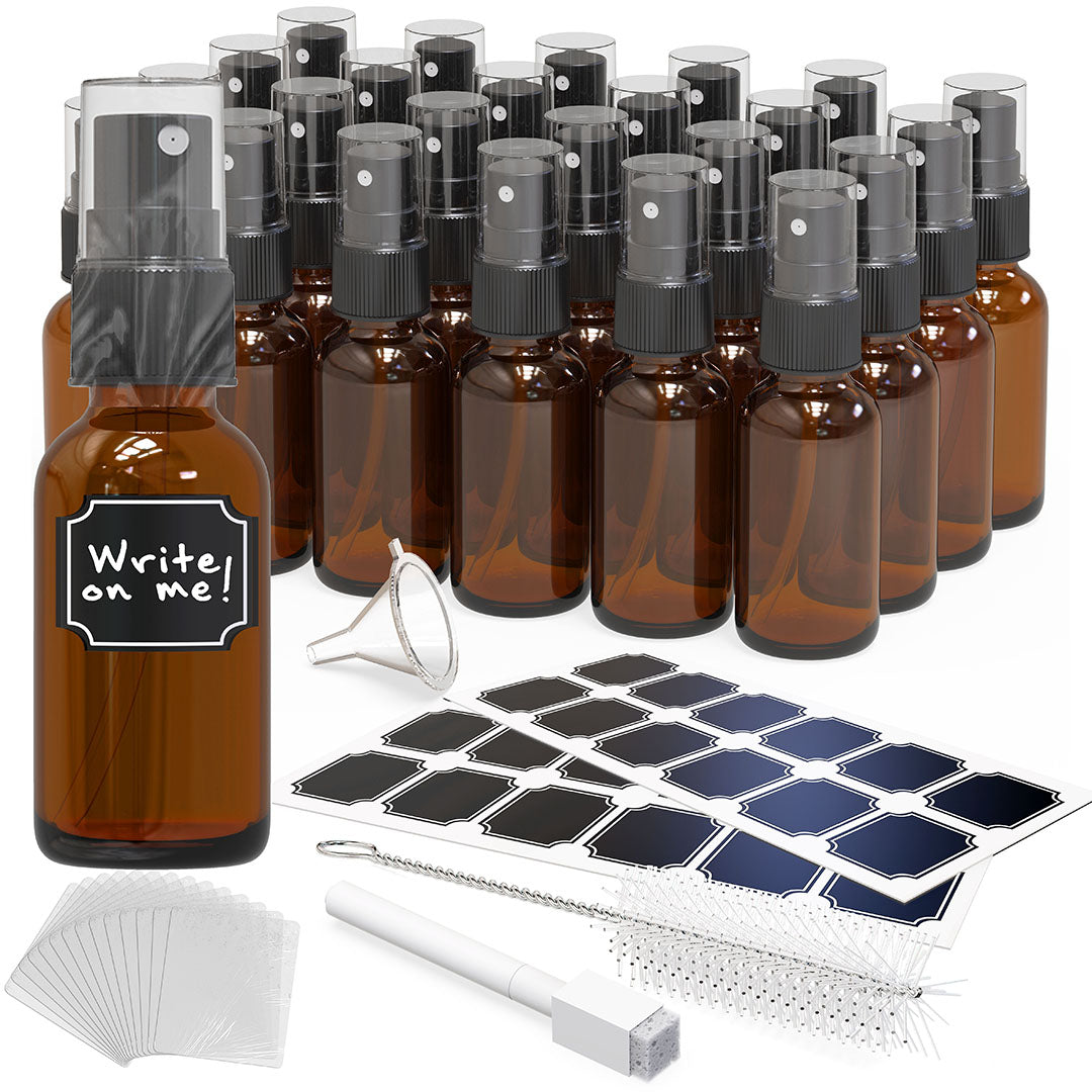 Amber Glass Spray Bottles