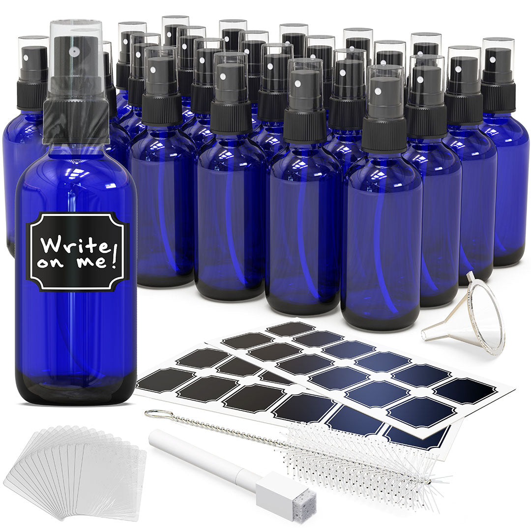 Cobalt Blue Glass Spray Bottles