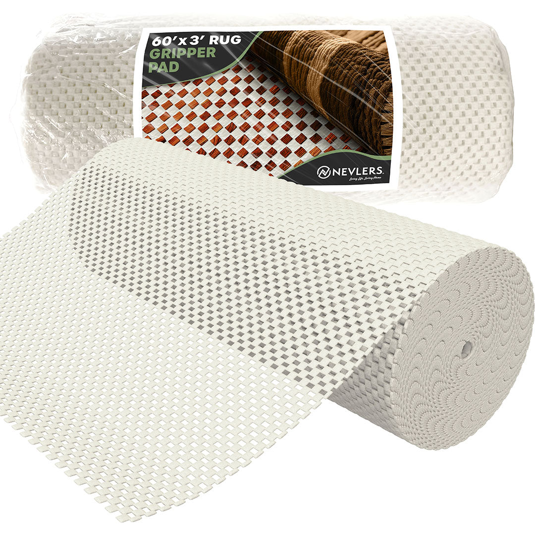 Non-Slip Rug Pad - PVC Foam - White