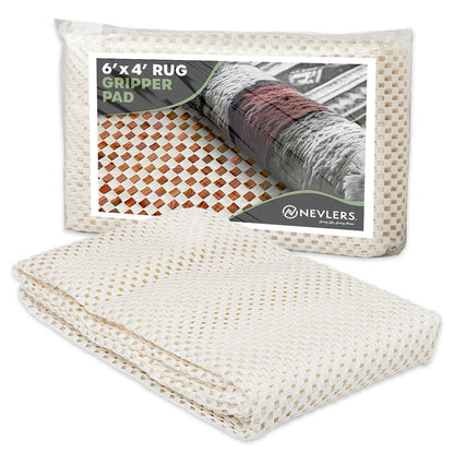 Non-Slip Rug Pad - PVC Foam - White