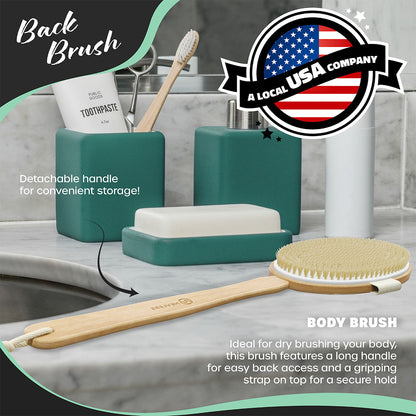 Boar Bristle Body Brush Set