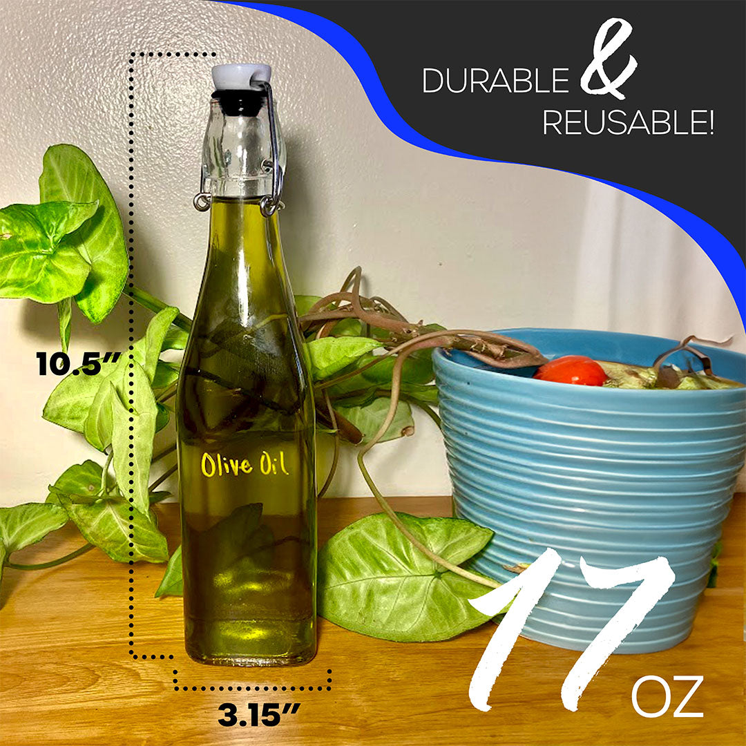 Swing Top Glass Bottles | Square Shape