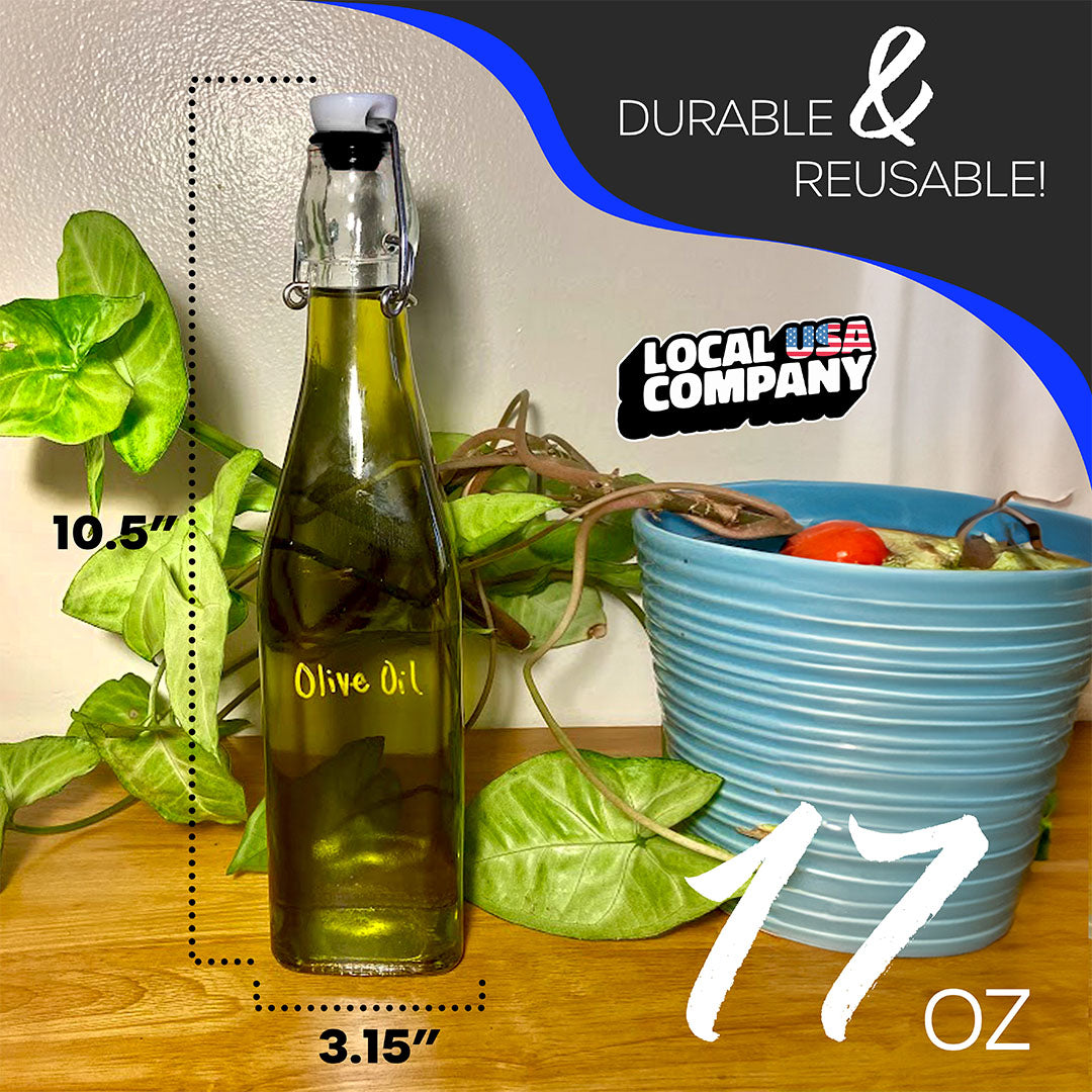 Swing Top Glass Bottles | Square Shape