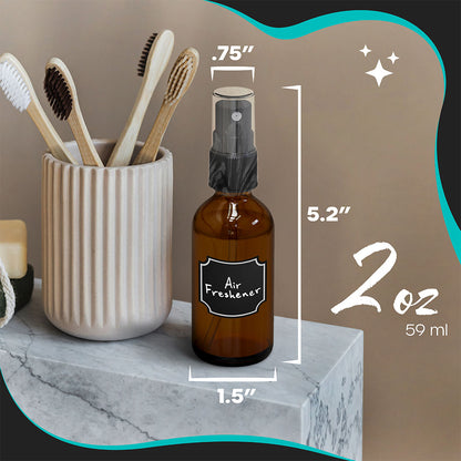 Amber Glass Spray Bottles