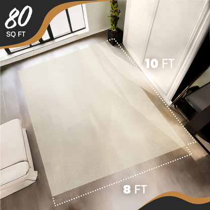 Non-Slip Rug Pad - PVC Foam - White