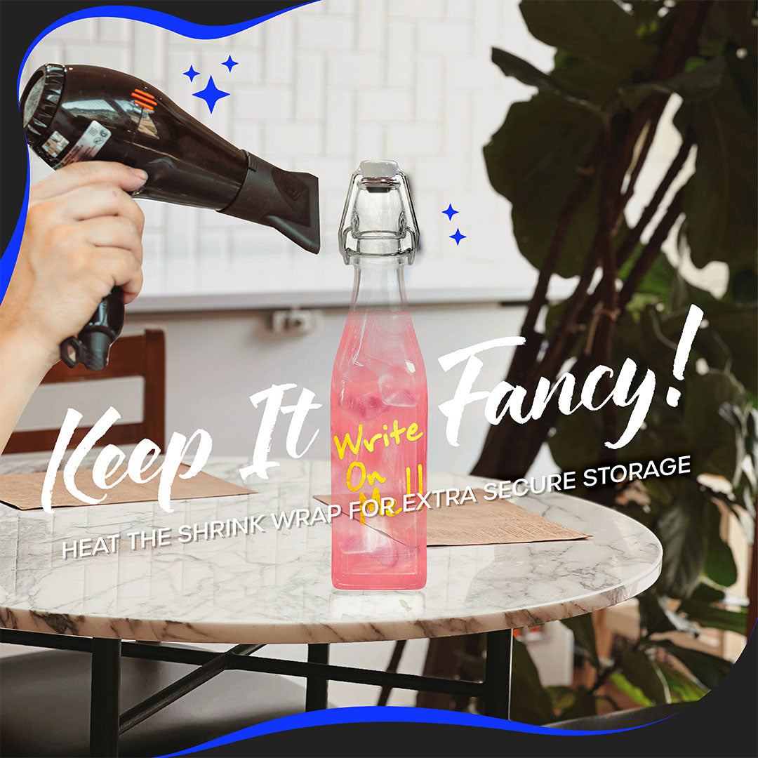 Swing Top Glass Bottles | Square Shape