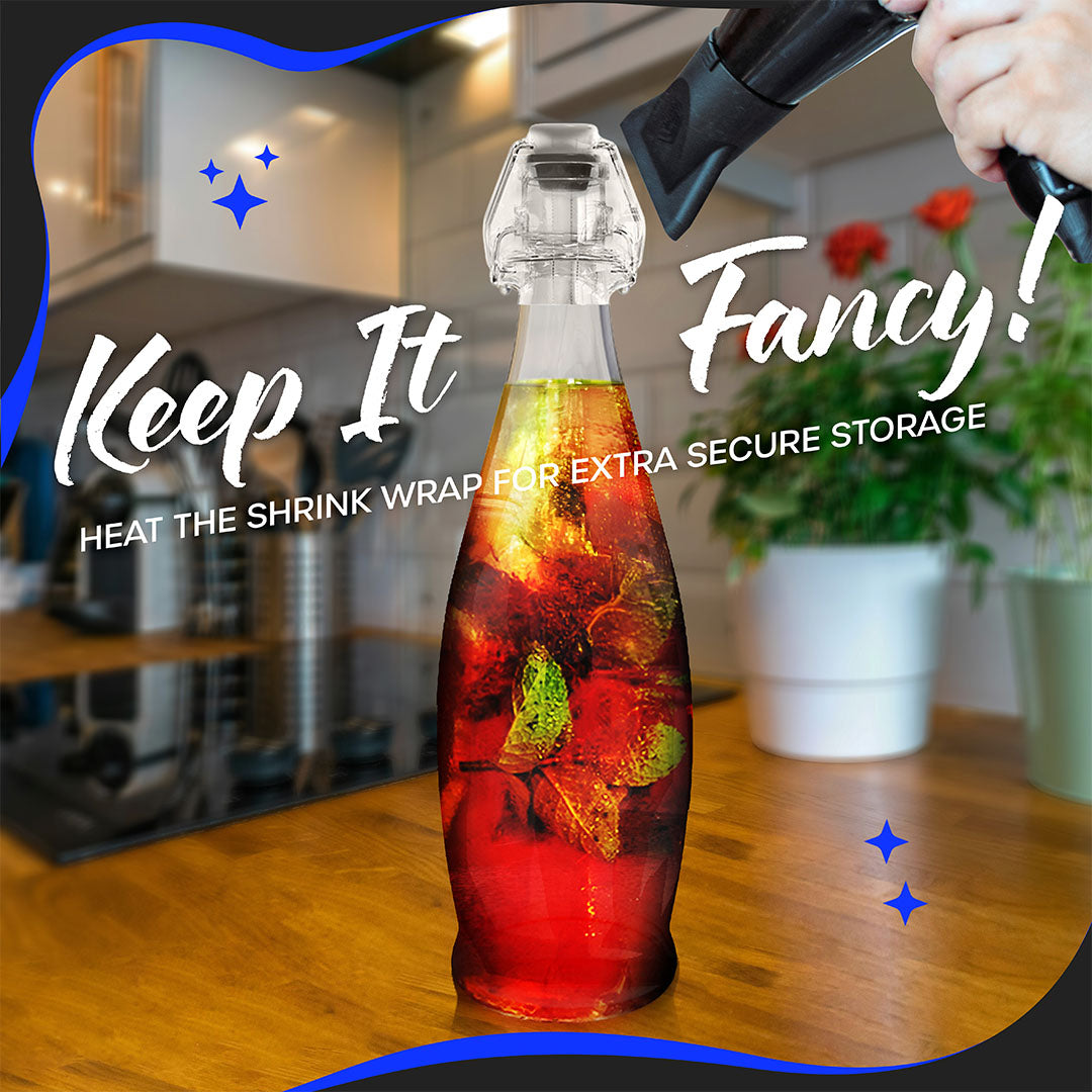 Swing Top Glass Bottle Sets | Teardrop Shape
