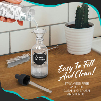 Clear Glass Dropper Bottles - 2 Oz.