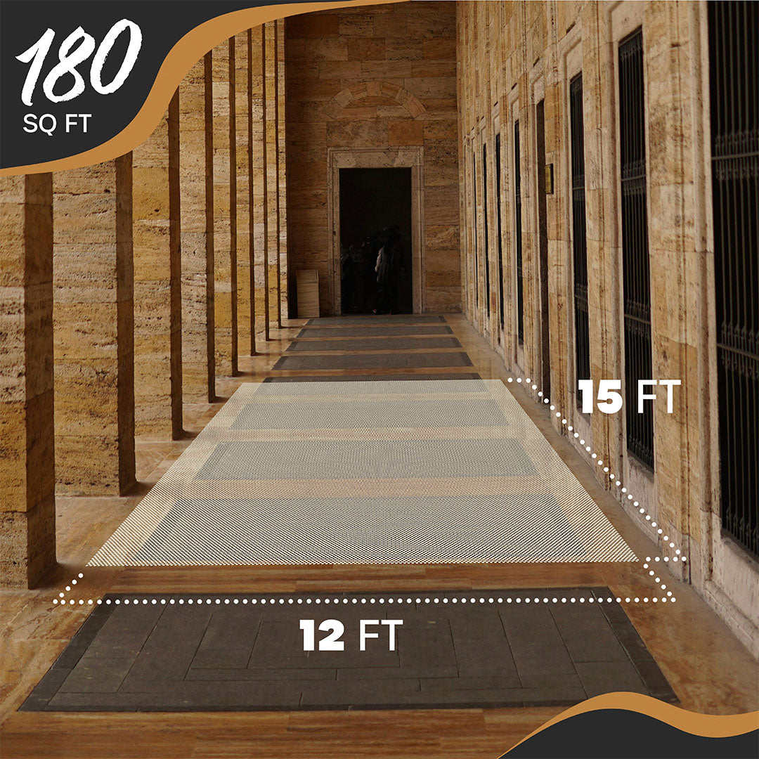 Non-Slip Rug Pad - PVC Foam - White