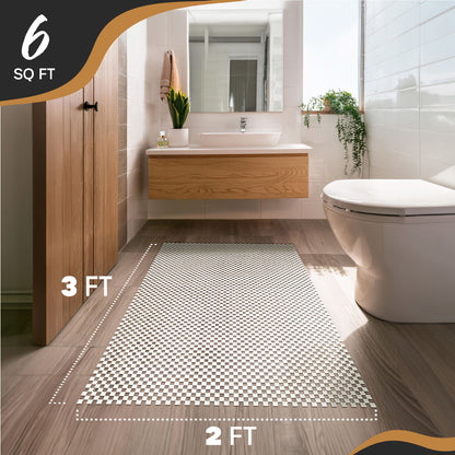 Non-Slip Rug Pad - PVC Foam - White