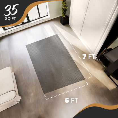 Non-Slip Rug Pad - PVC Foam - Black