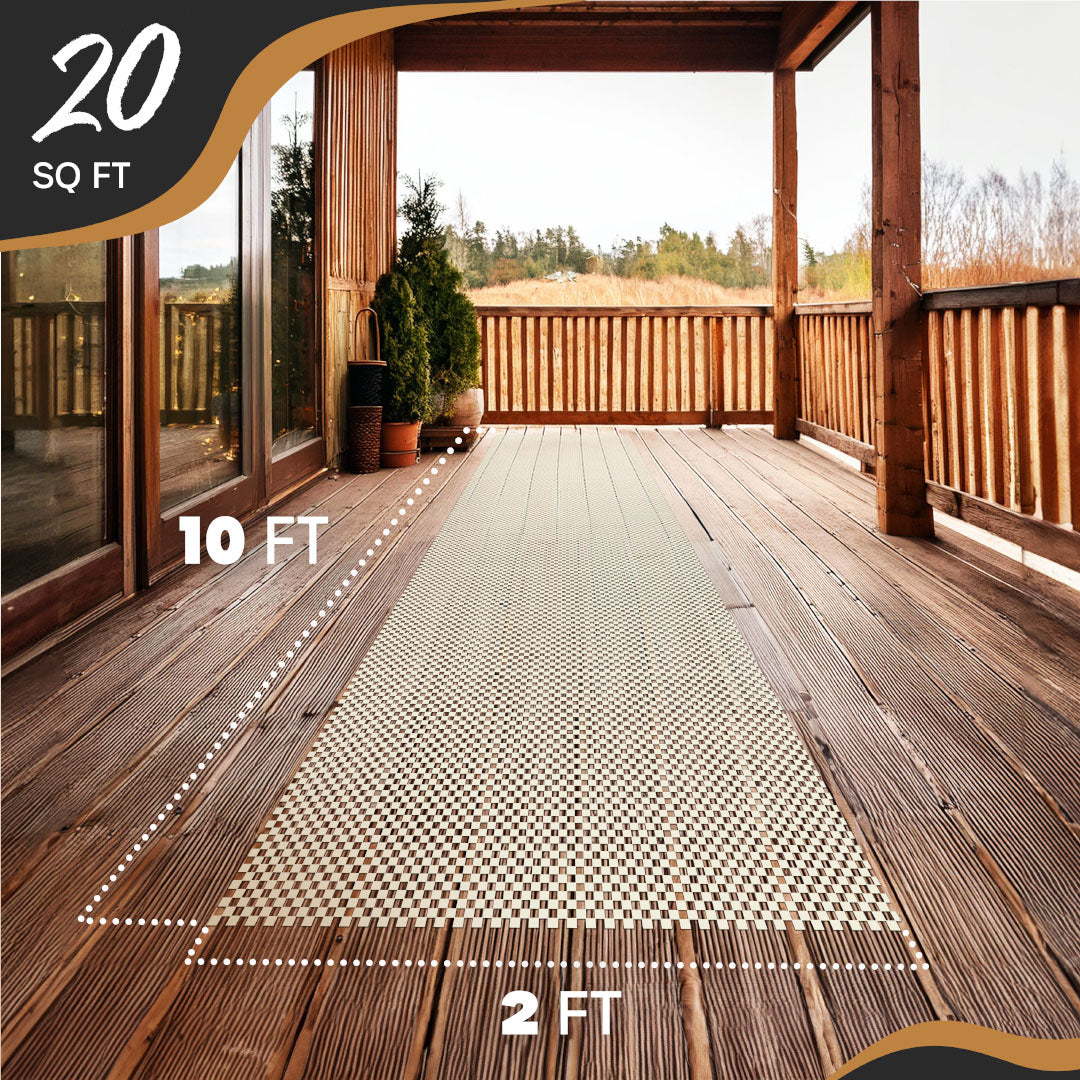 Non-Slip Rug Pad - PVC Foam - White