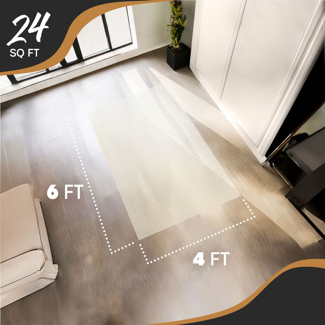 Non-Slip Rug Pad - PVC Foam - White