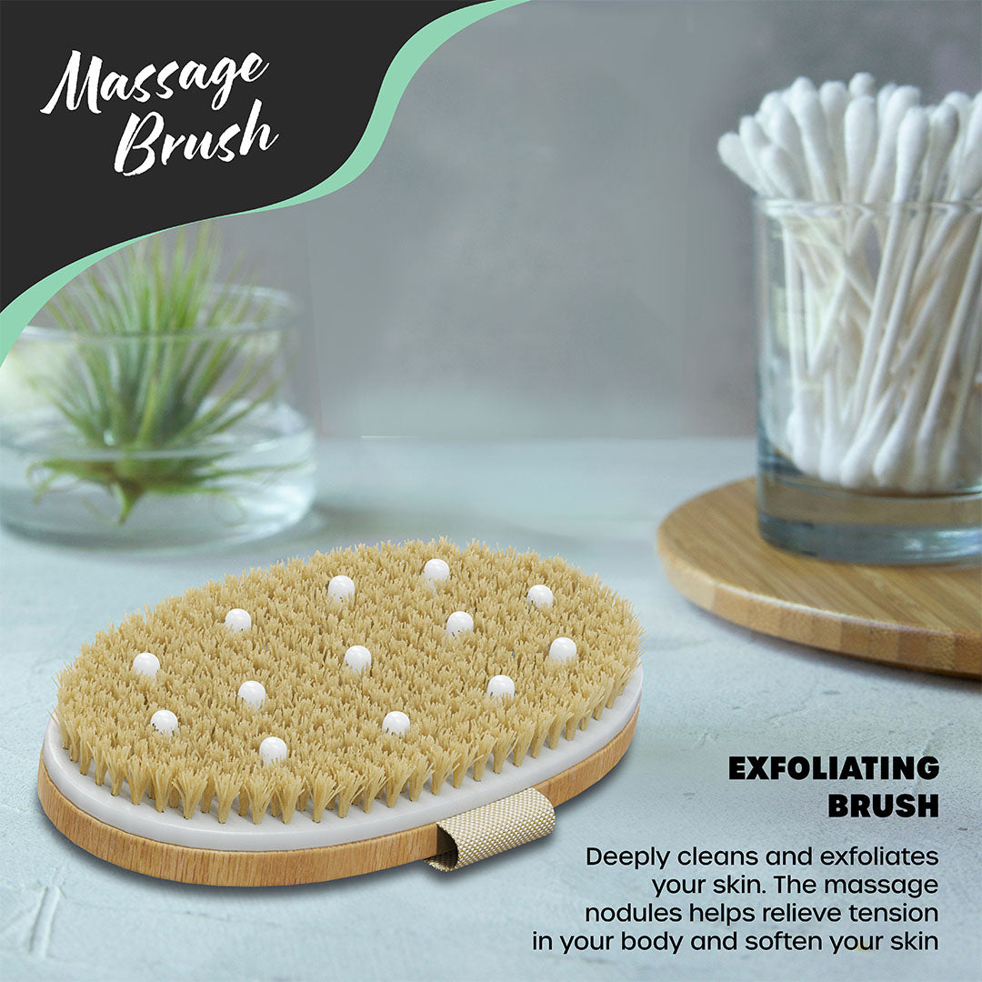 Boar Bristle Body Brush Set