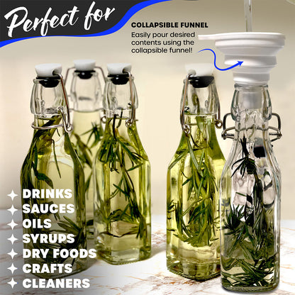 Swing Top Glass Bottles | Square Shape