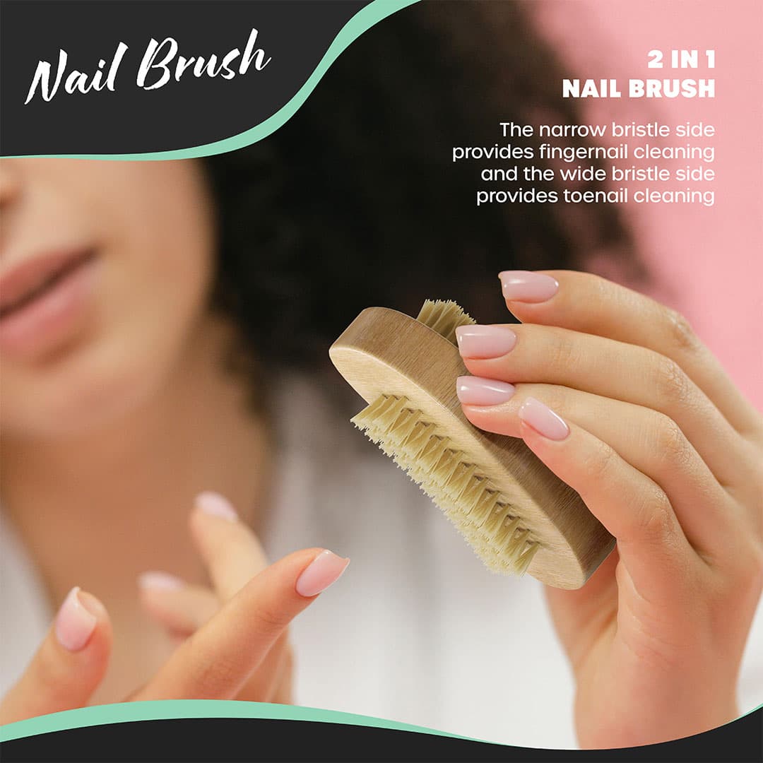 Boar Bristle Body Brush & Exfoliator Set