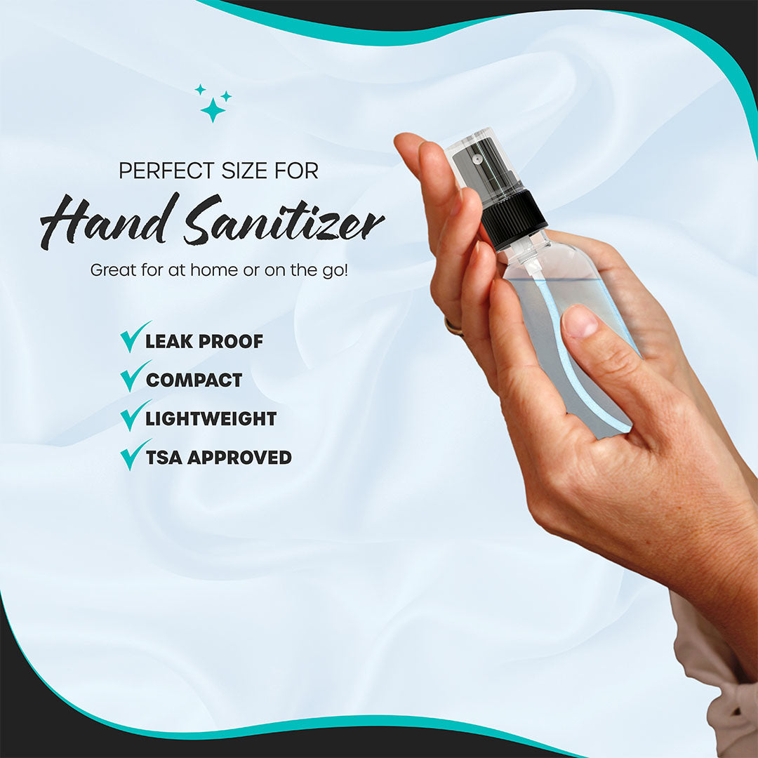 Clear Glass Spray Bottles - 2 Oz.