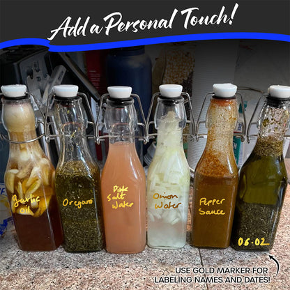 Swing Top Glass Bottles | Square Shape